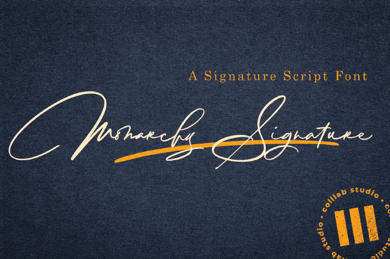 Monarchy Signature Font