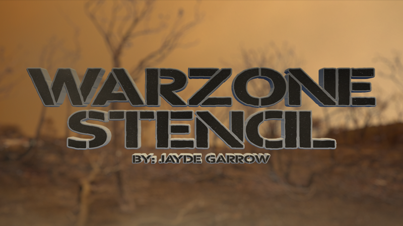 Warzone Stencil Font