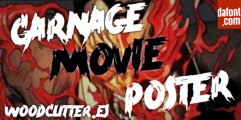 Carnage Movie Poster Font