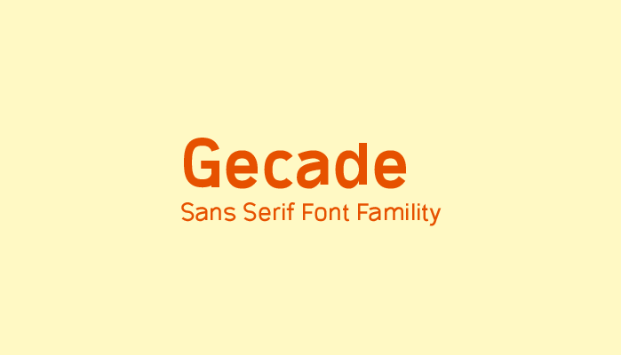 Gecade Font