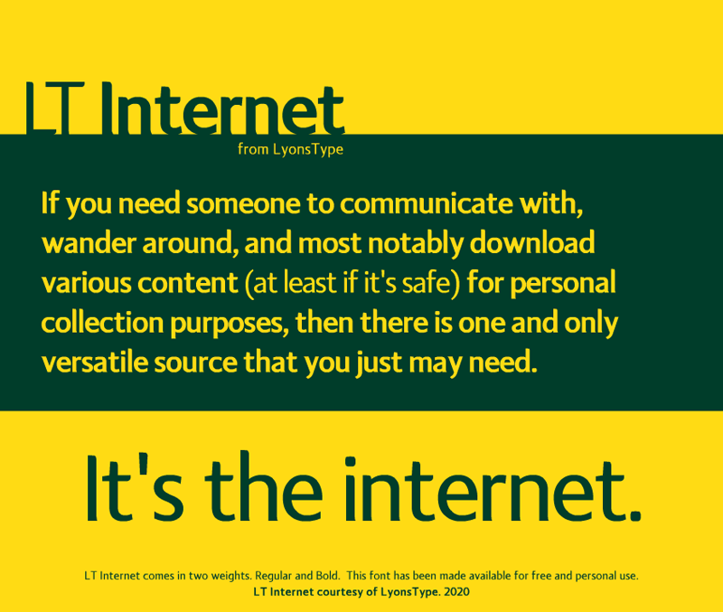 LT Internet Font