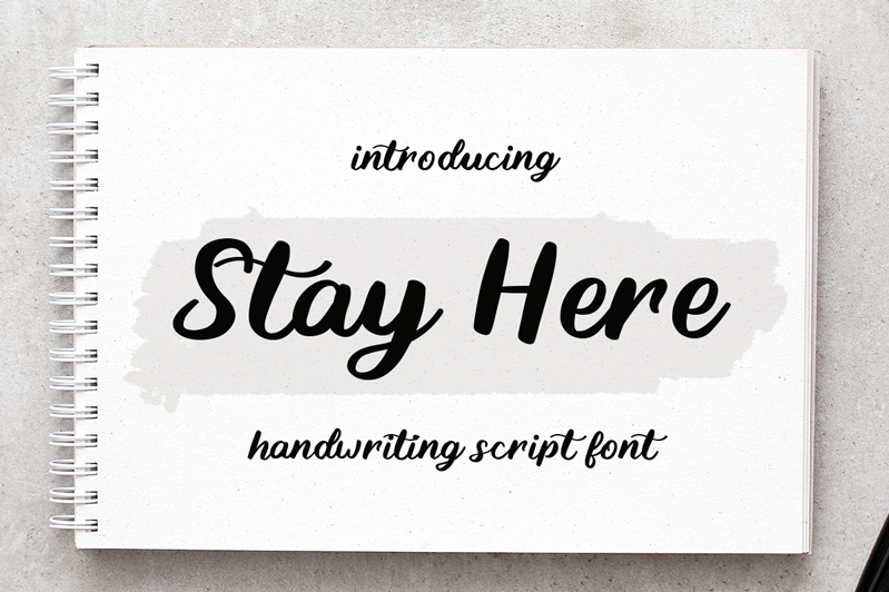 Stay Here Font