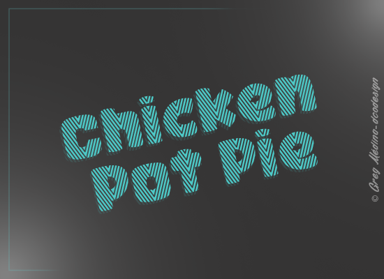 Chicken Pot Pie Font