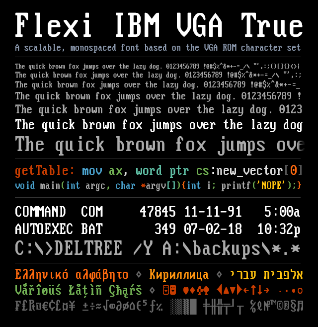 Flexi Ibm Vga True Font