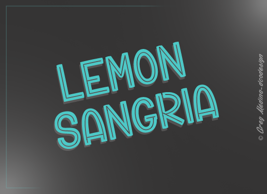 Lemon Sangria Font