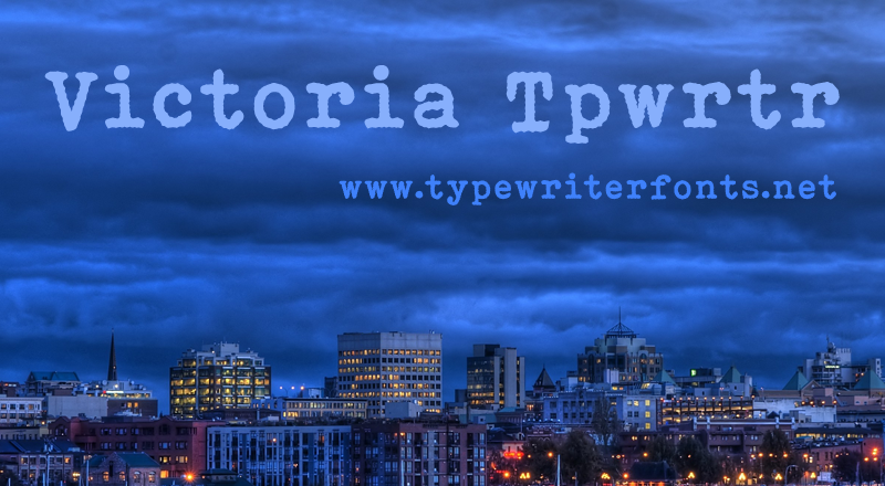 Victoria Typewriter Font
