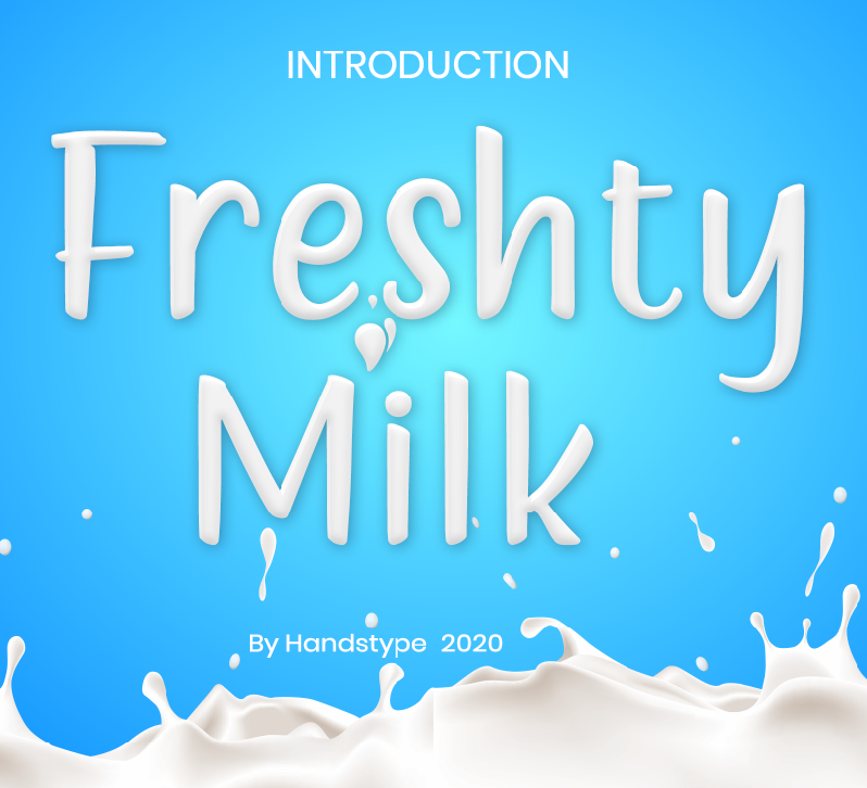 Freshty Milk Font