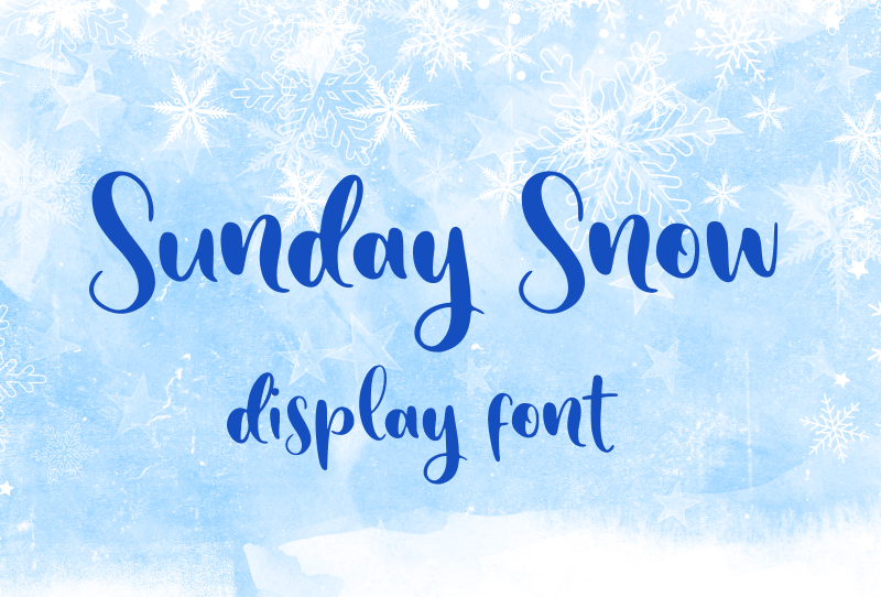Sunday Snow Font