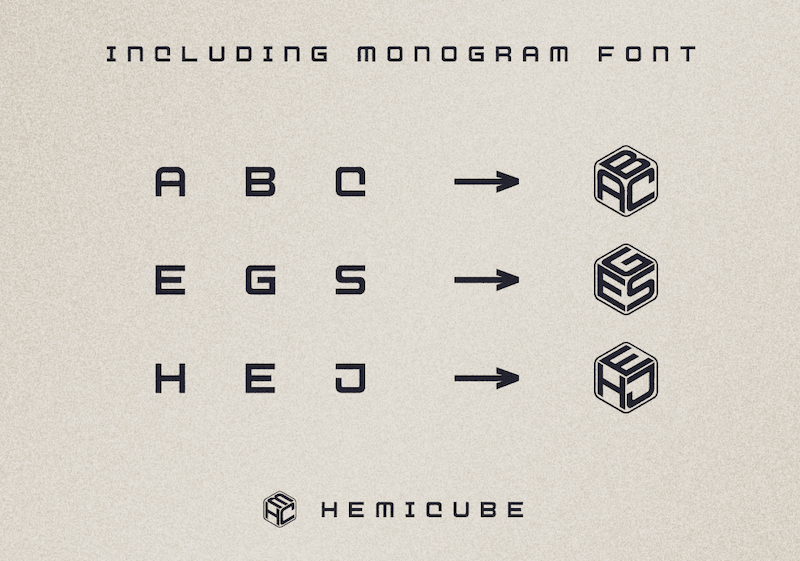 Hemicube Font