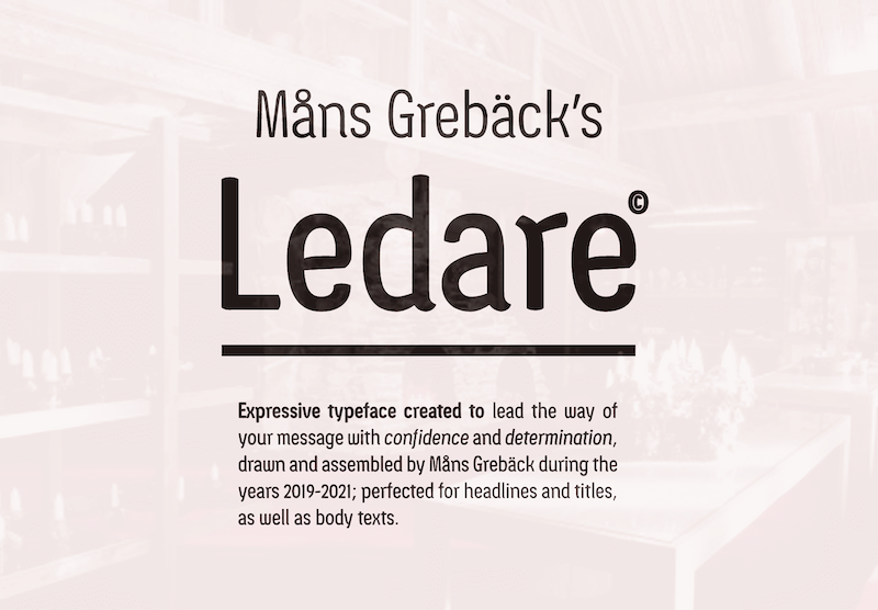 Ledare Font