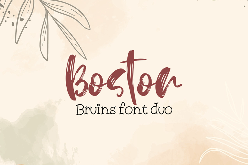 Boston Bruins Script Font
