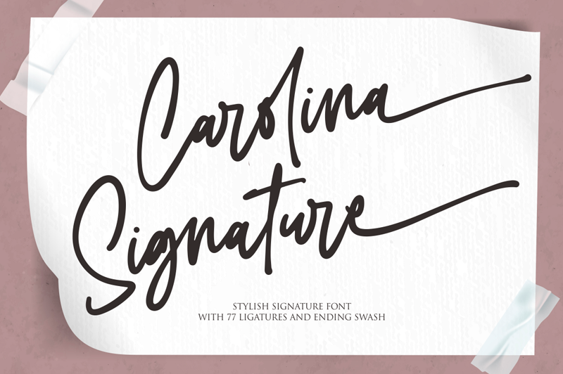 Carolina Signature Font