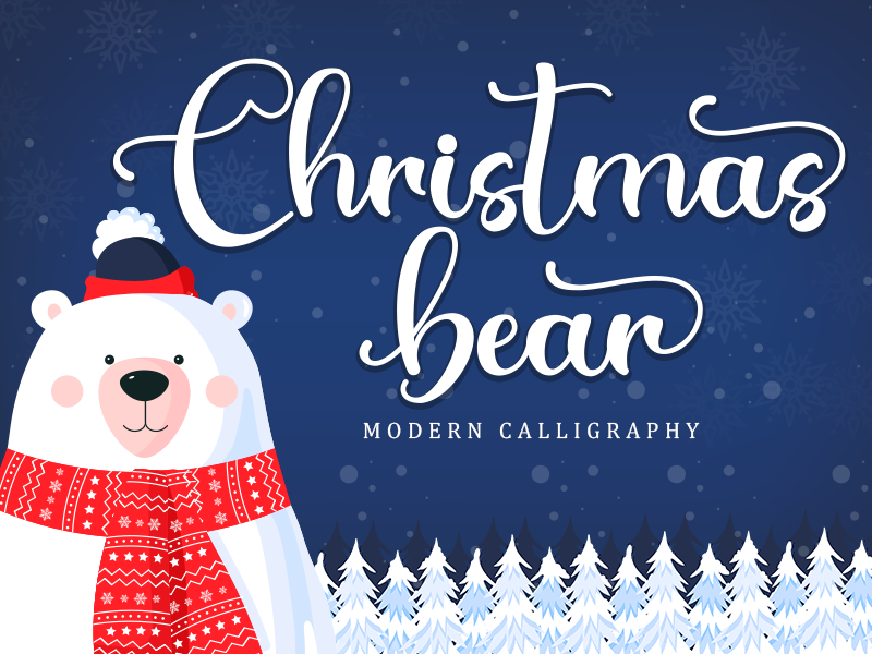 Christmas Bear Font
