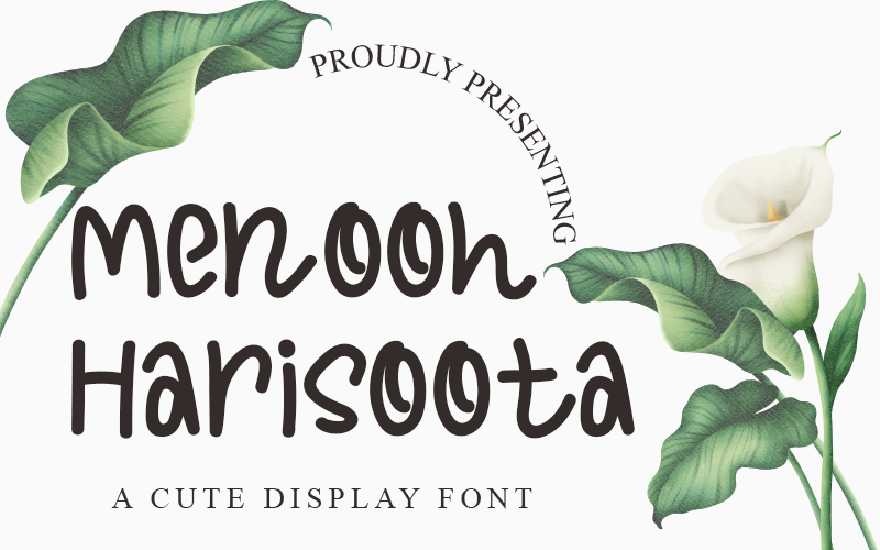 Menooh Harisoota Font