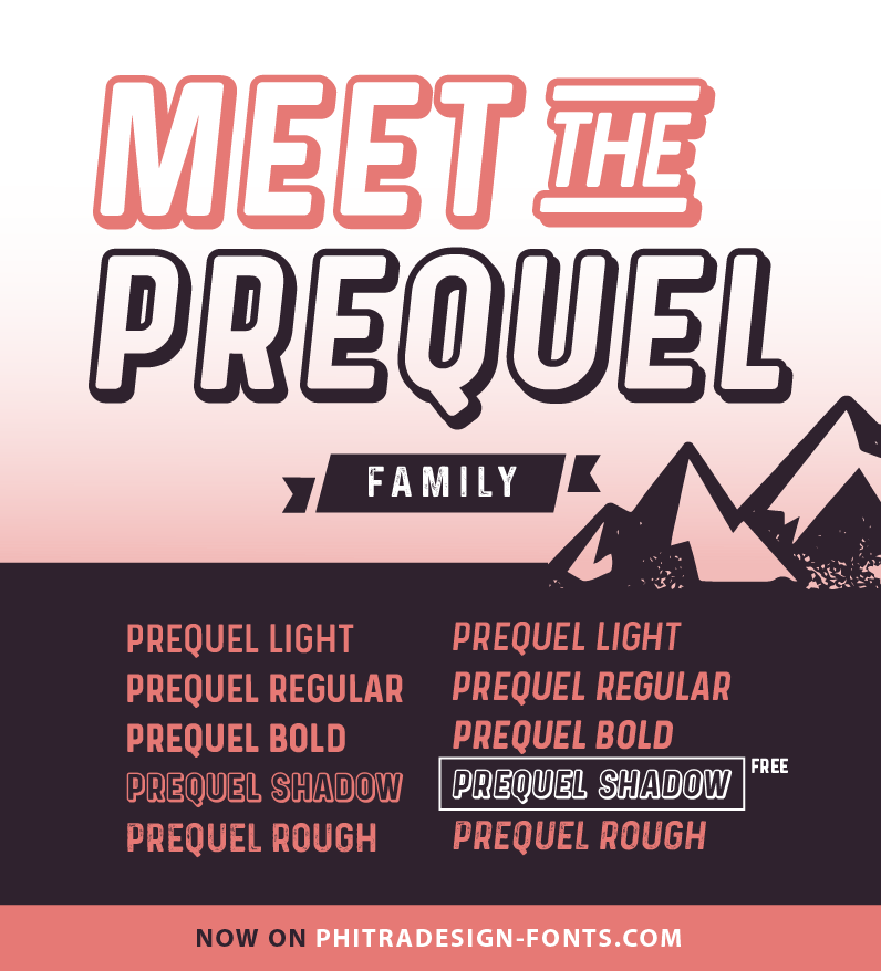 Prequel Shadow Font