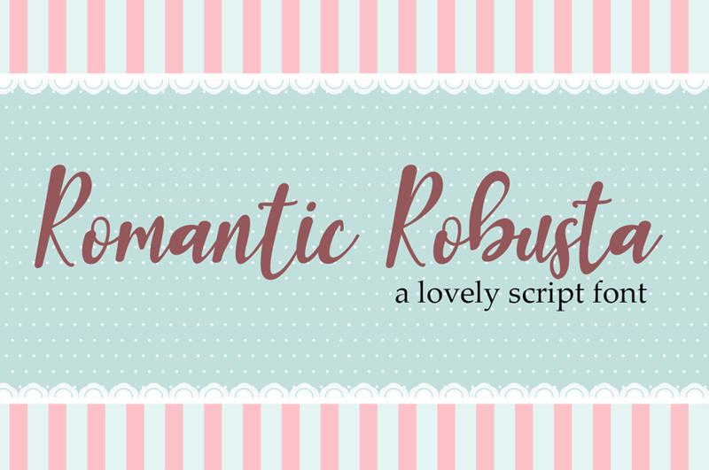 Romantic Robusta Font