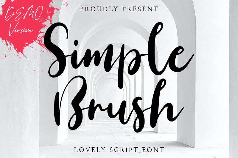 Simple Brush Font