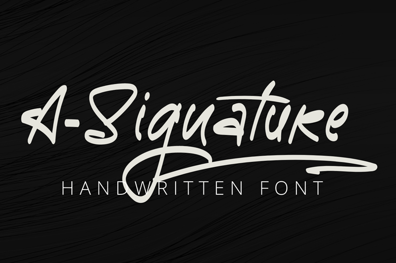 A-Signature Font
