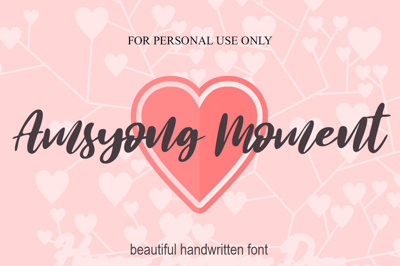 Amsyong Moment Font