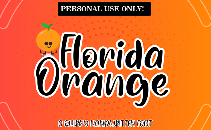 Florida Orange Font