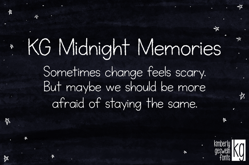 KG Midnight Memories Font