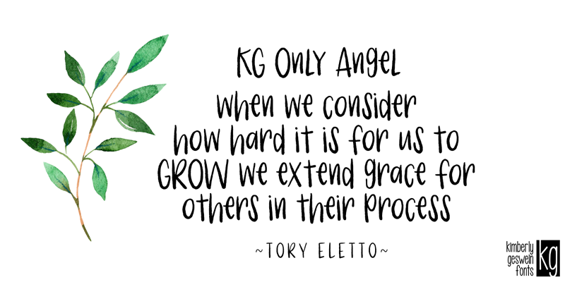 KG Only Angel Font