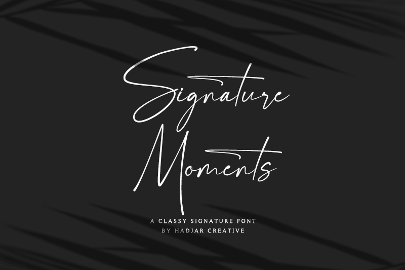 Signature Moments Font