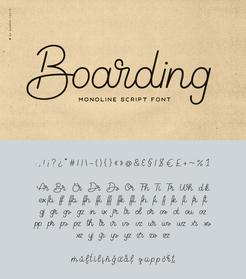 Boarding Font