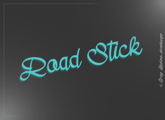Road Stick Font