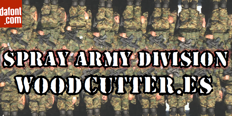 Spray Army Division Font