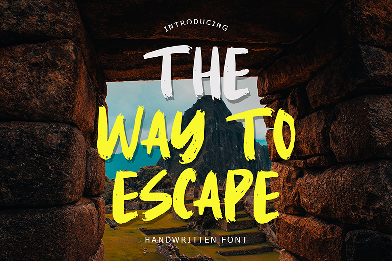 The Way To Escape Font