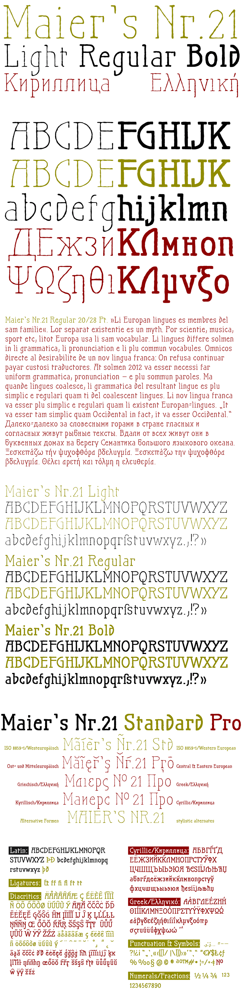 Maiers Nr.21 Font