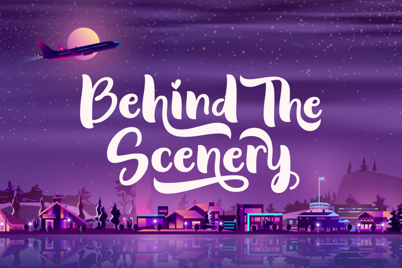 Behind The Scenery Font