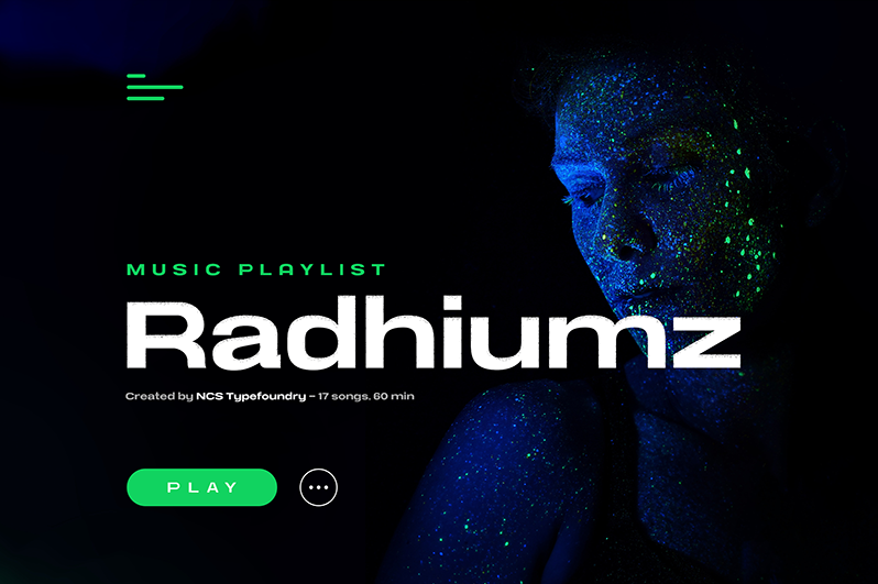 NCS Radhiumz Font