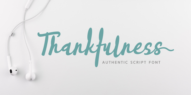 Thankfulness Font