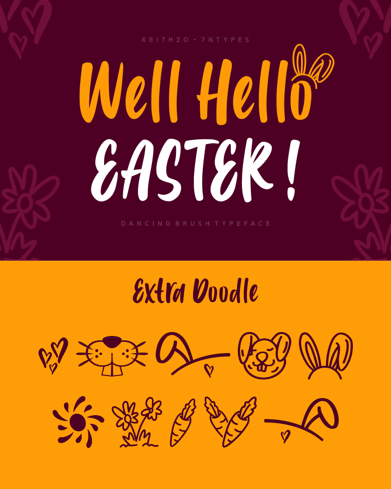 Well Hello Easter Font