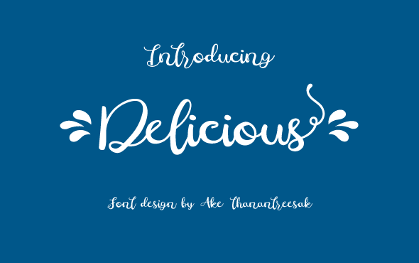 Delicious Font