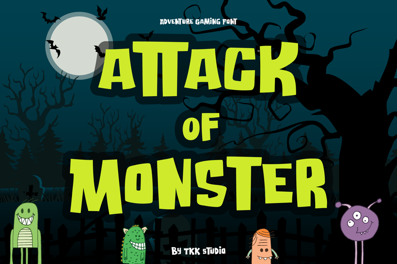 Attack Of Monster Font