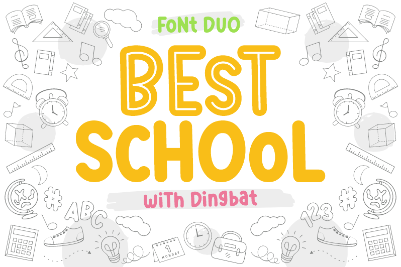 Best School Dingbat Font