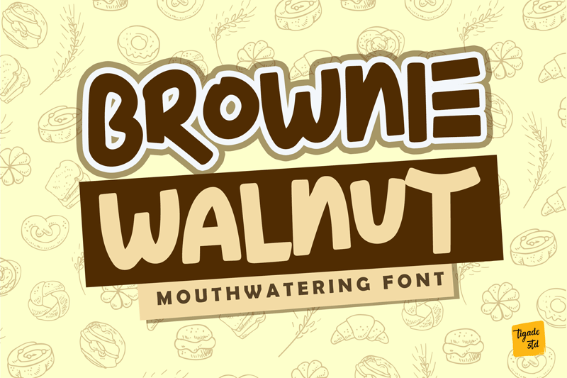 Brownie Walnut Font
