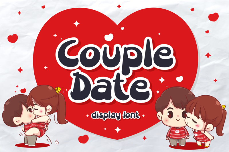 Couple Date Font