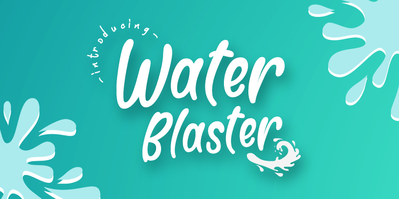 Water Blaster Font