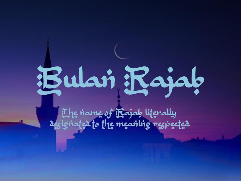 B Bulan Rajab Font