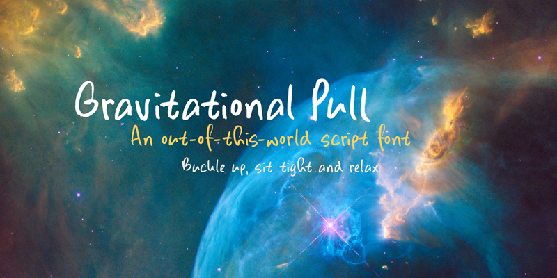Gravitational Pull Font