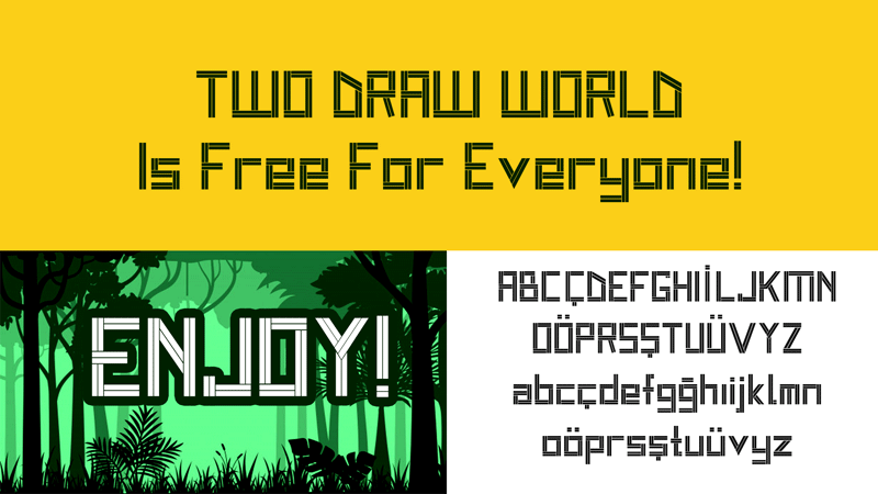 Two Draw World Font