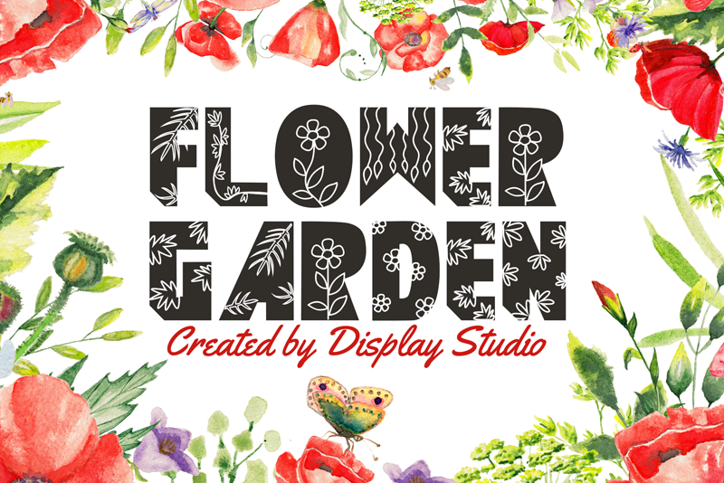 Flower Garden Font