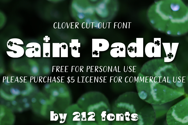 212 Saint Paddy Font