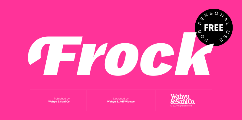Frock Black Font