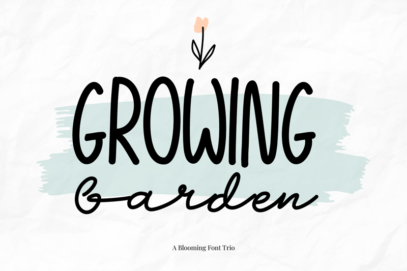 Growing Garden Script Font