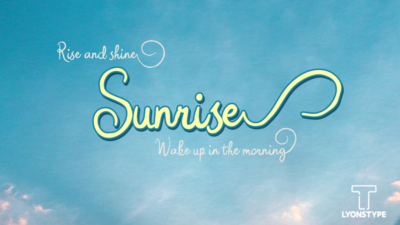 LT Sunrise Font